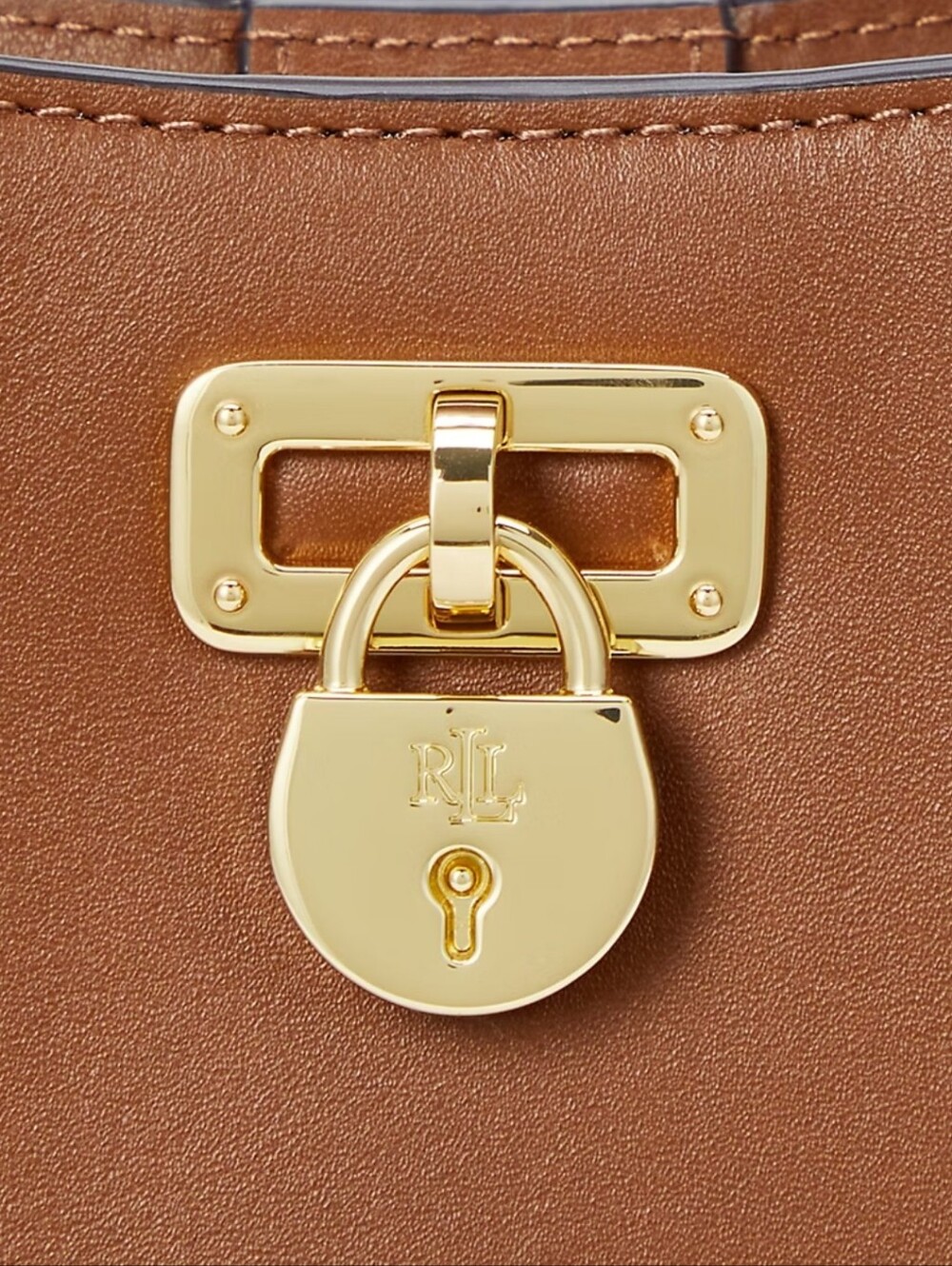 RALPH LAUREN Leather Small Tanner Shoulder Bag - Picture 4 of 8